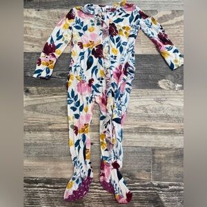 Posh Peanut Jozie Floral Footie - nwt size 9-12